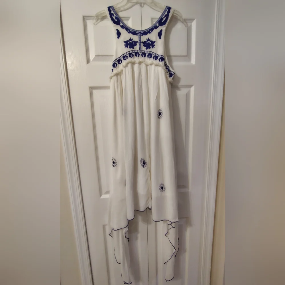 NEW Anthropologie X Raga Boho-chic Embroidered Flowy Goddess Dress Women's Sz Sm - Picture 2 of 10